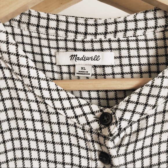 Madewell Bell Sleeve Button Down Blouse XL - Picture 4 of 7